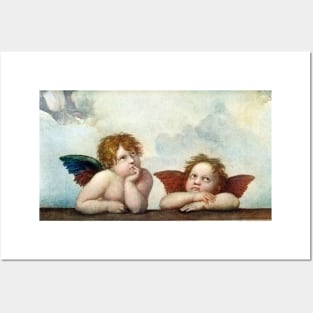 Angels of the Sistine Madonna Posters and Art